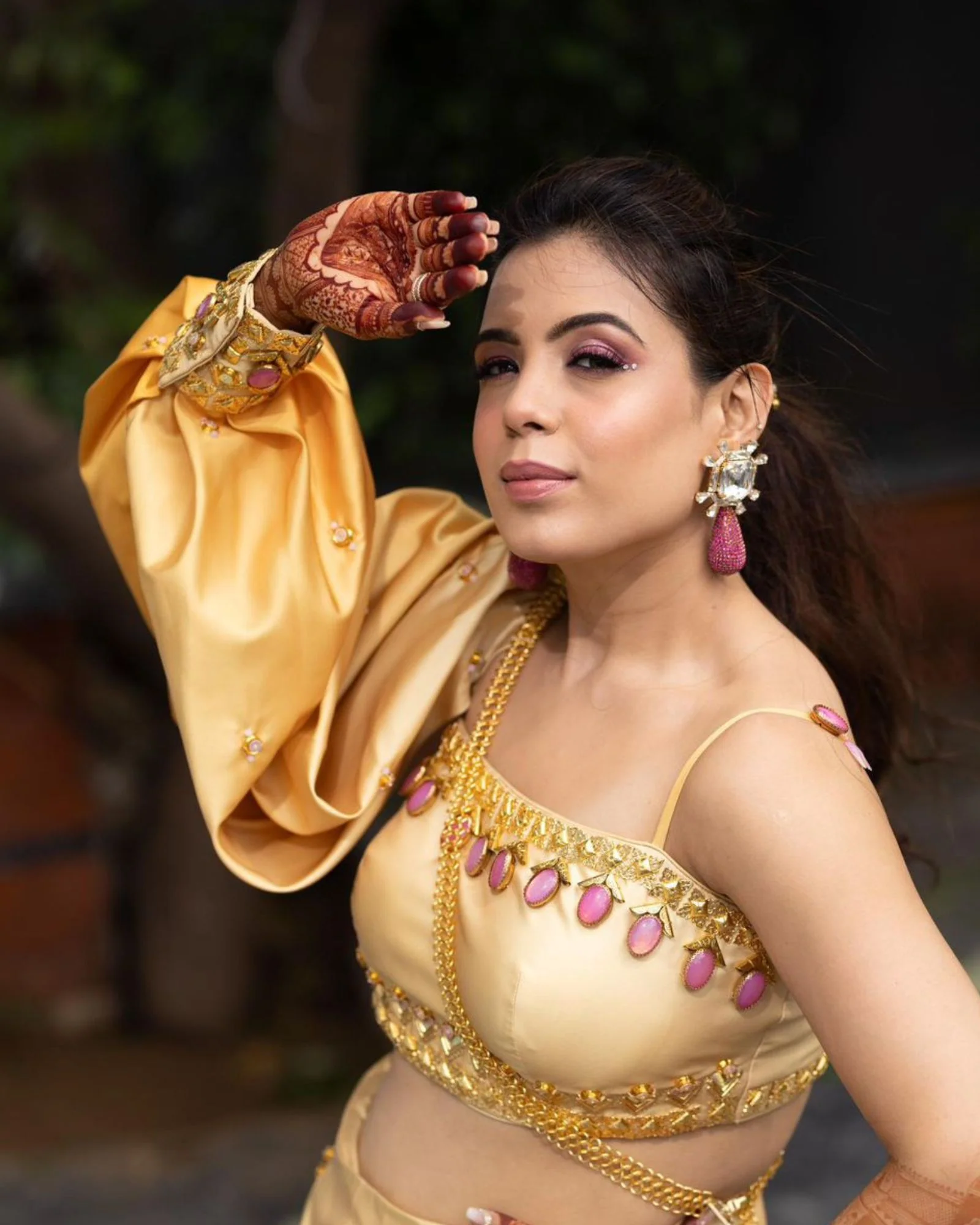 Aster Earrings In Hot Pink - Image 3