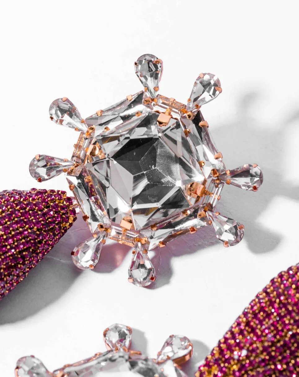 Aster Earrings In Hot Pink - Image 6