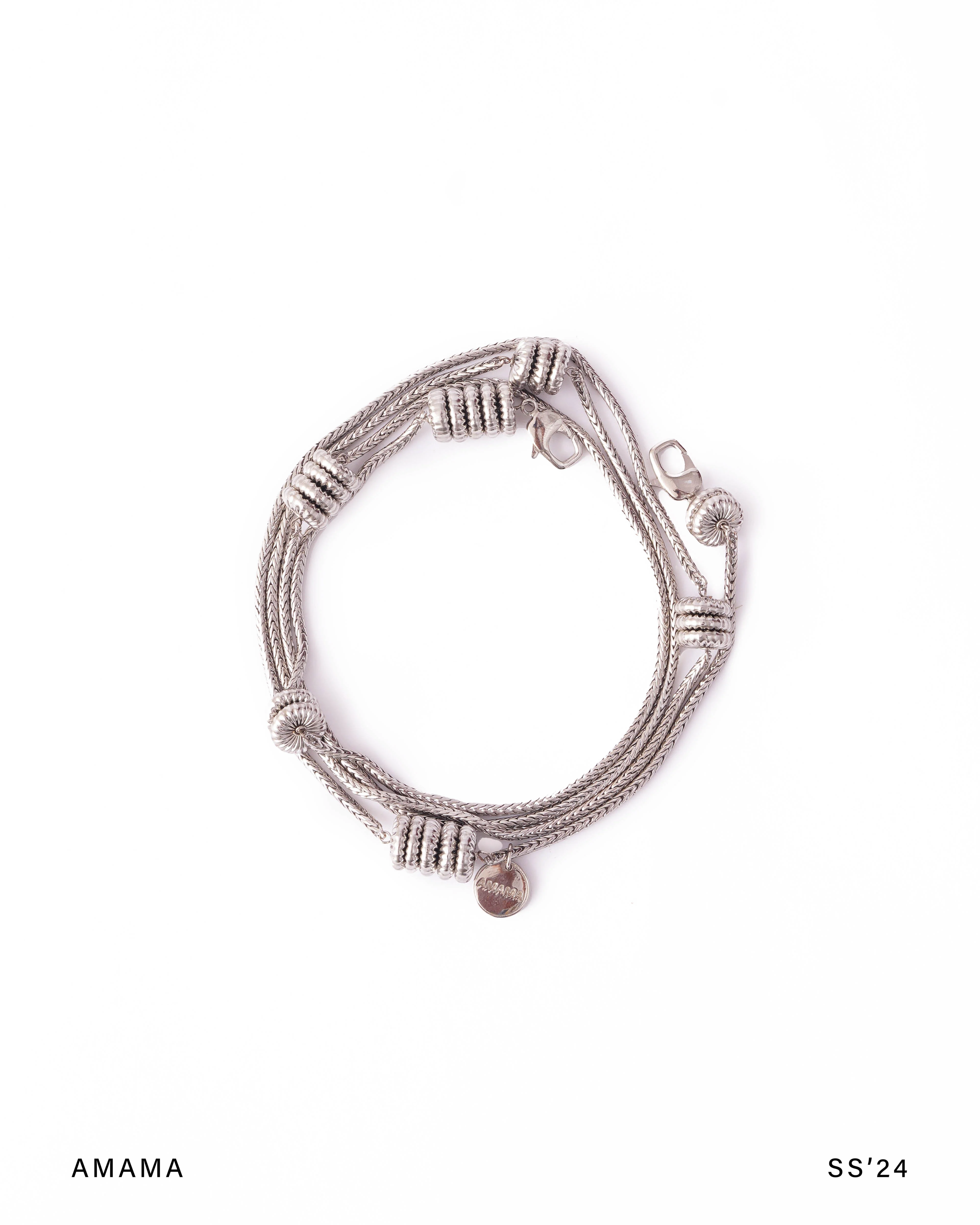 Auryn Sling Bag In Light Chrome - Image 3