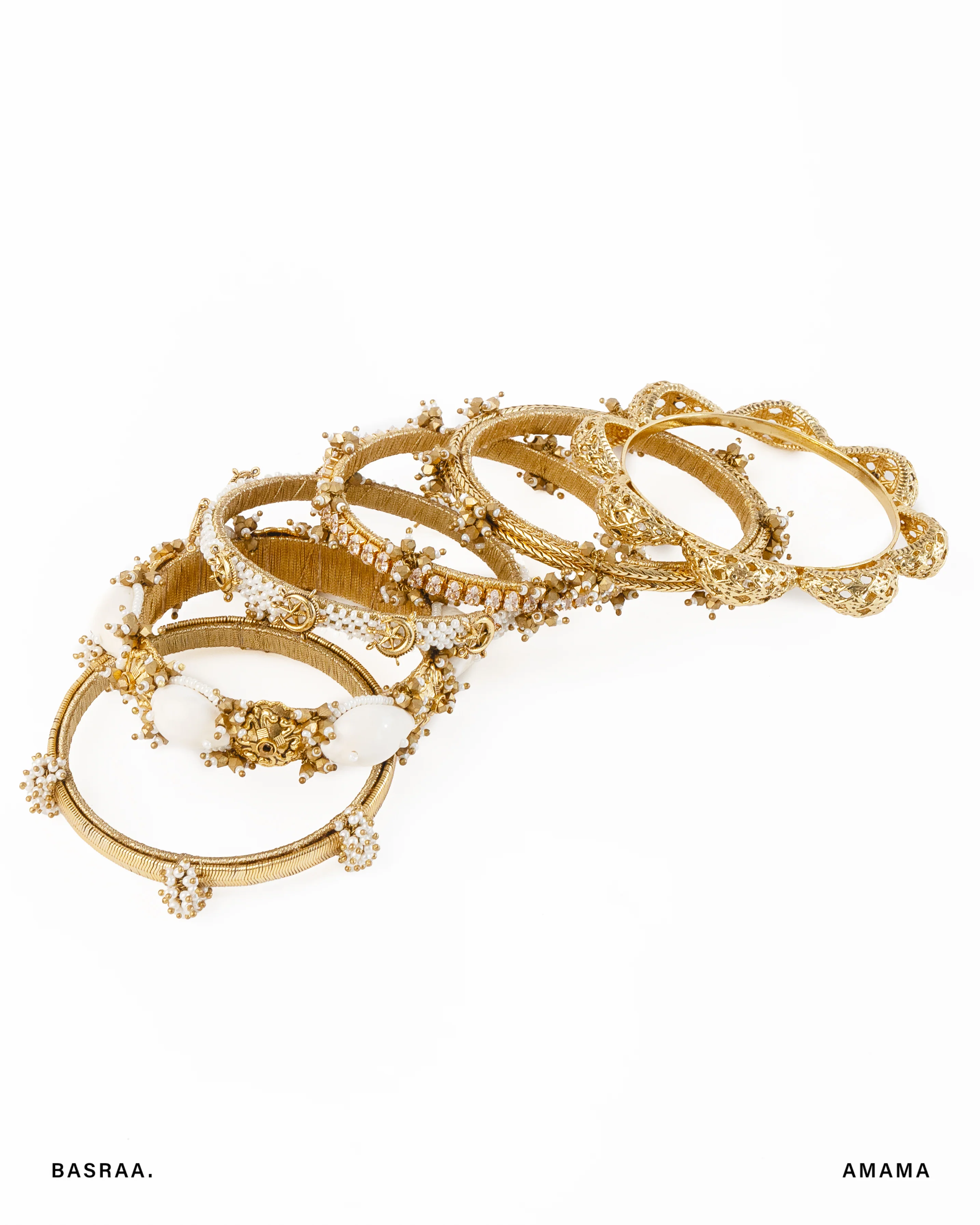 Basra Rattan Bangle Set (Set of 6) - Image 3
