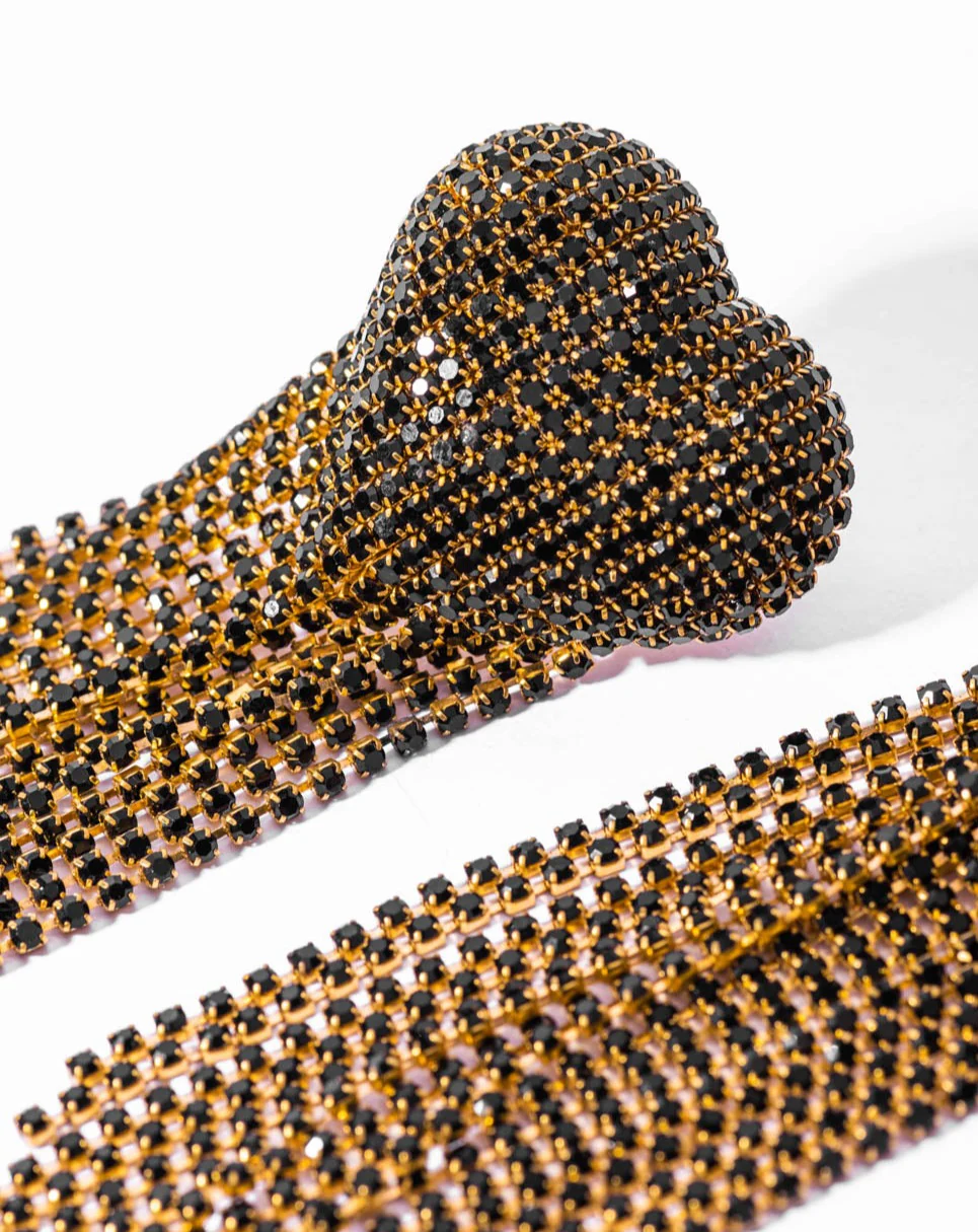 Eleanor Danglers In Charcoal Black - Image 3