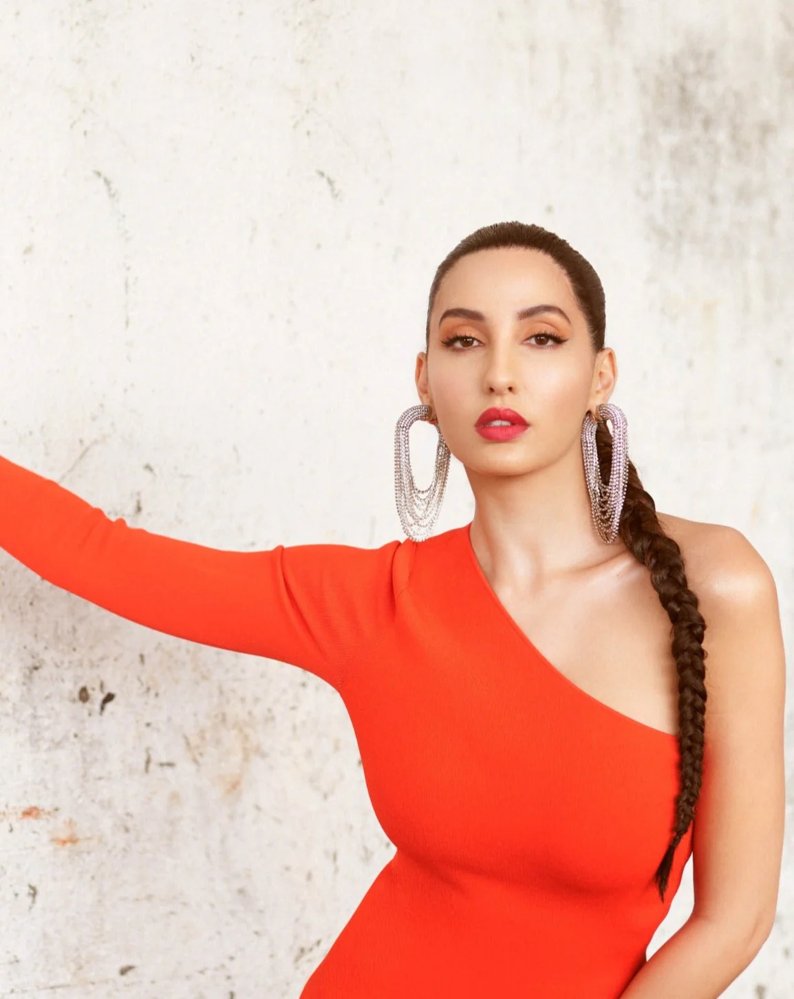 Infinity Fall Danglers In Sparkling White - Image 4