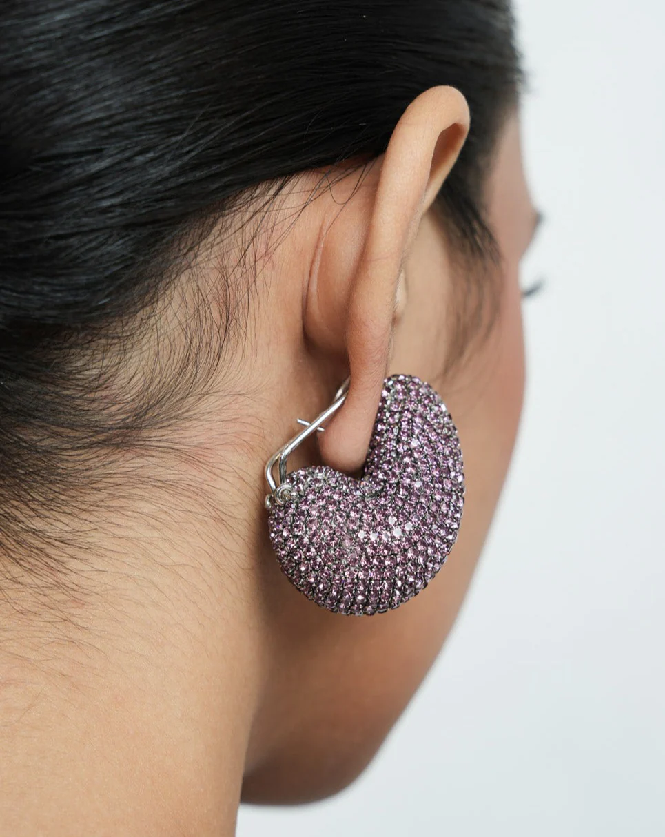 Kaju Earrings In Lilac - Image 5