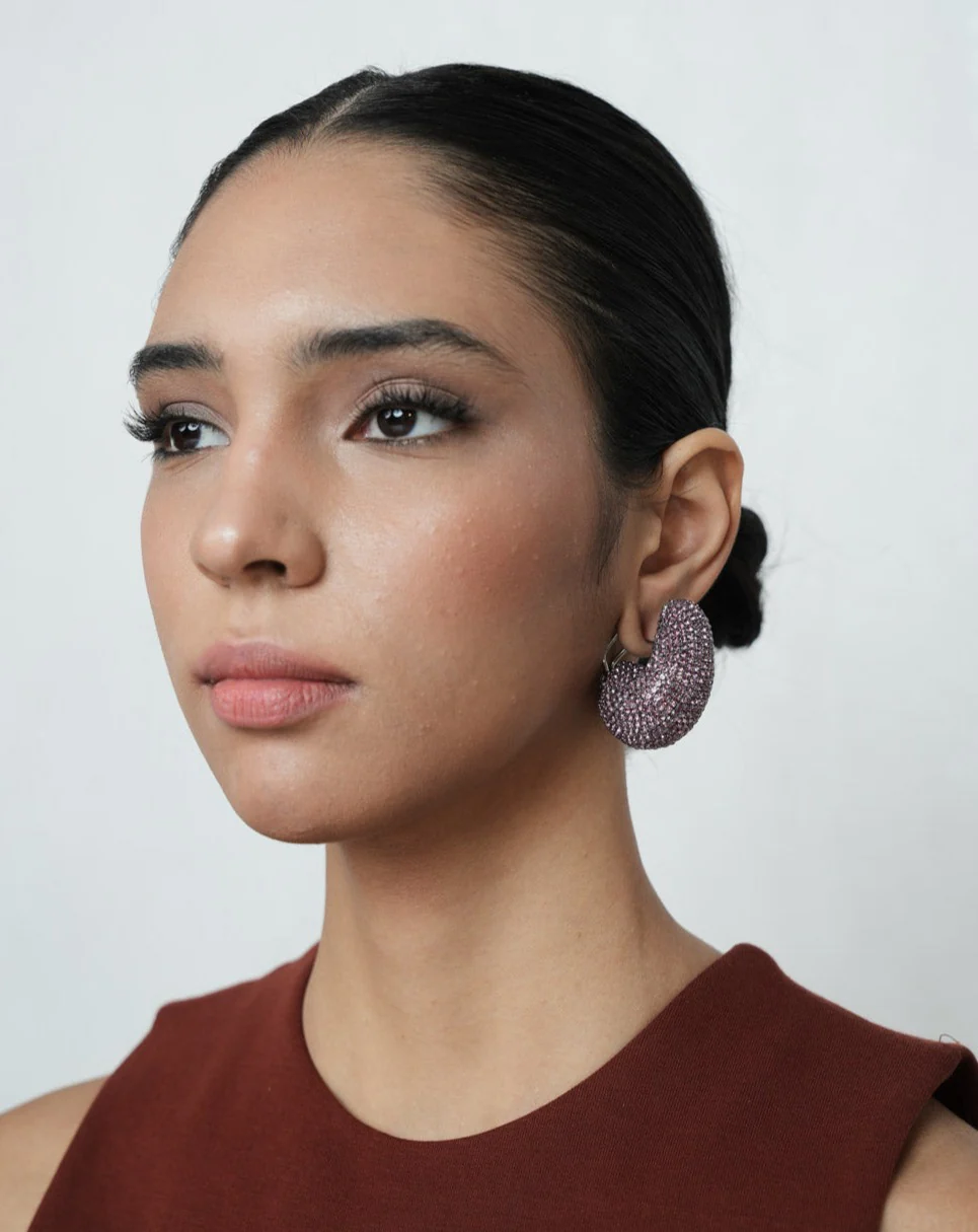 Kaju Earrings In Lilac - Image 6