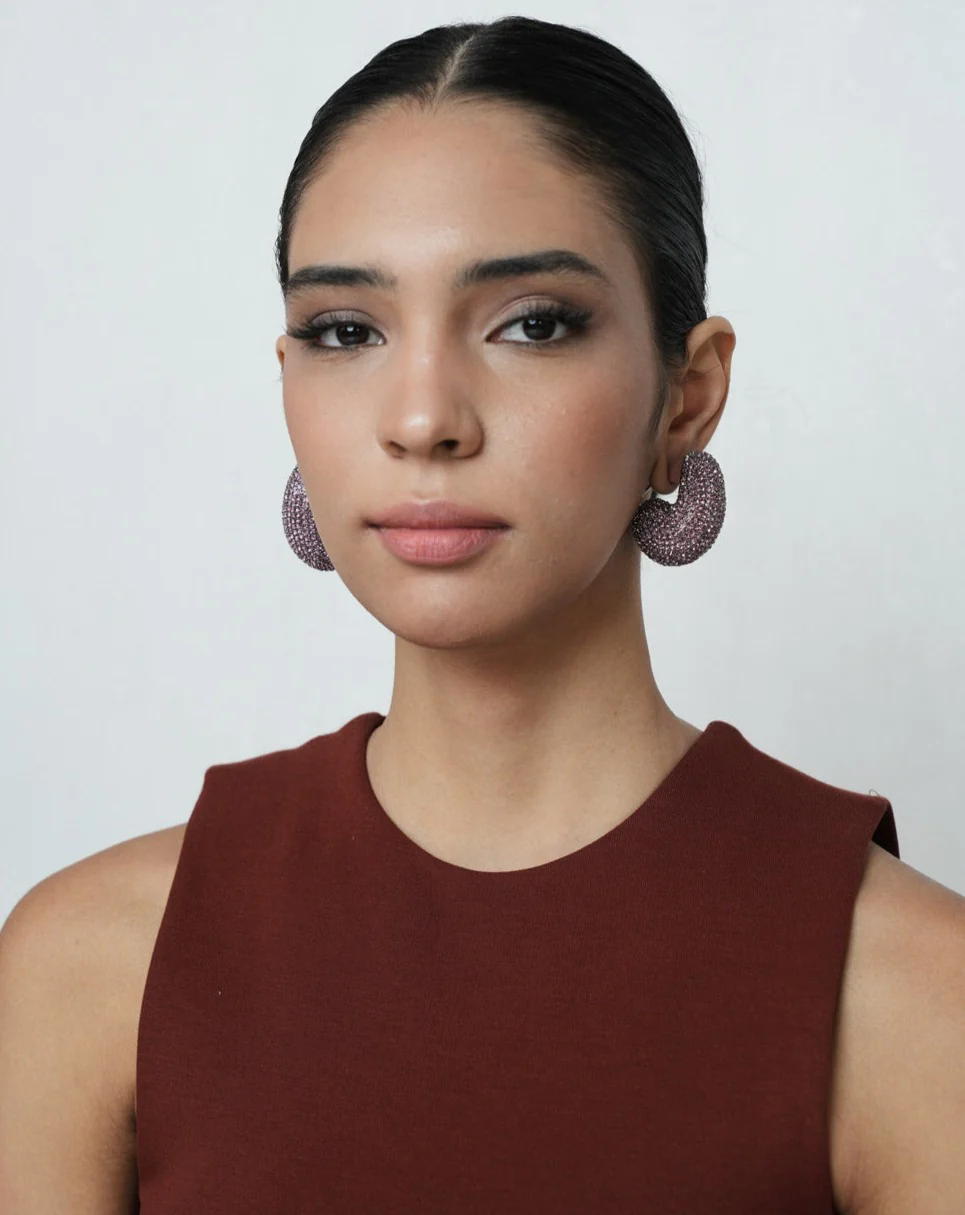 Kaju Earrings In Lilac - Image 7