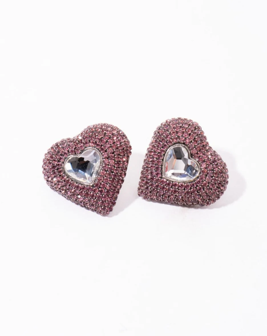 Mini Eleanor Studs In Lilac - Image 3