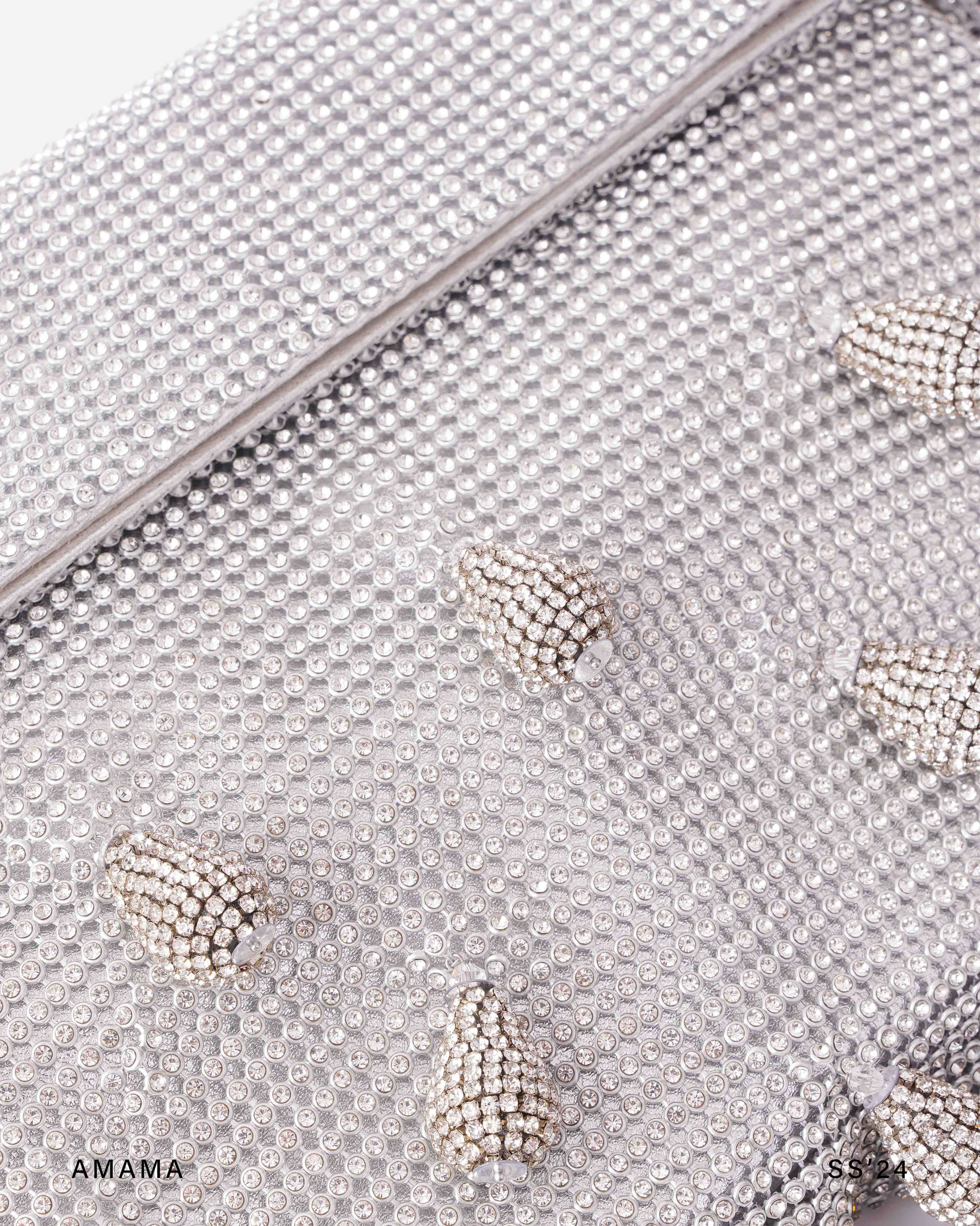 Pyrus Dewdrop Clutch In Sparkling White - Image 5