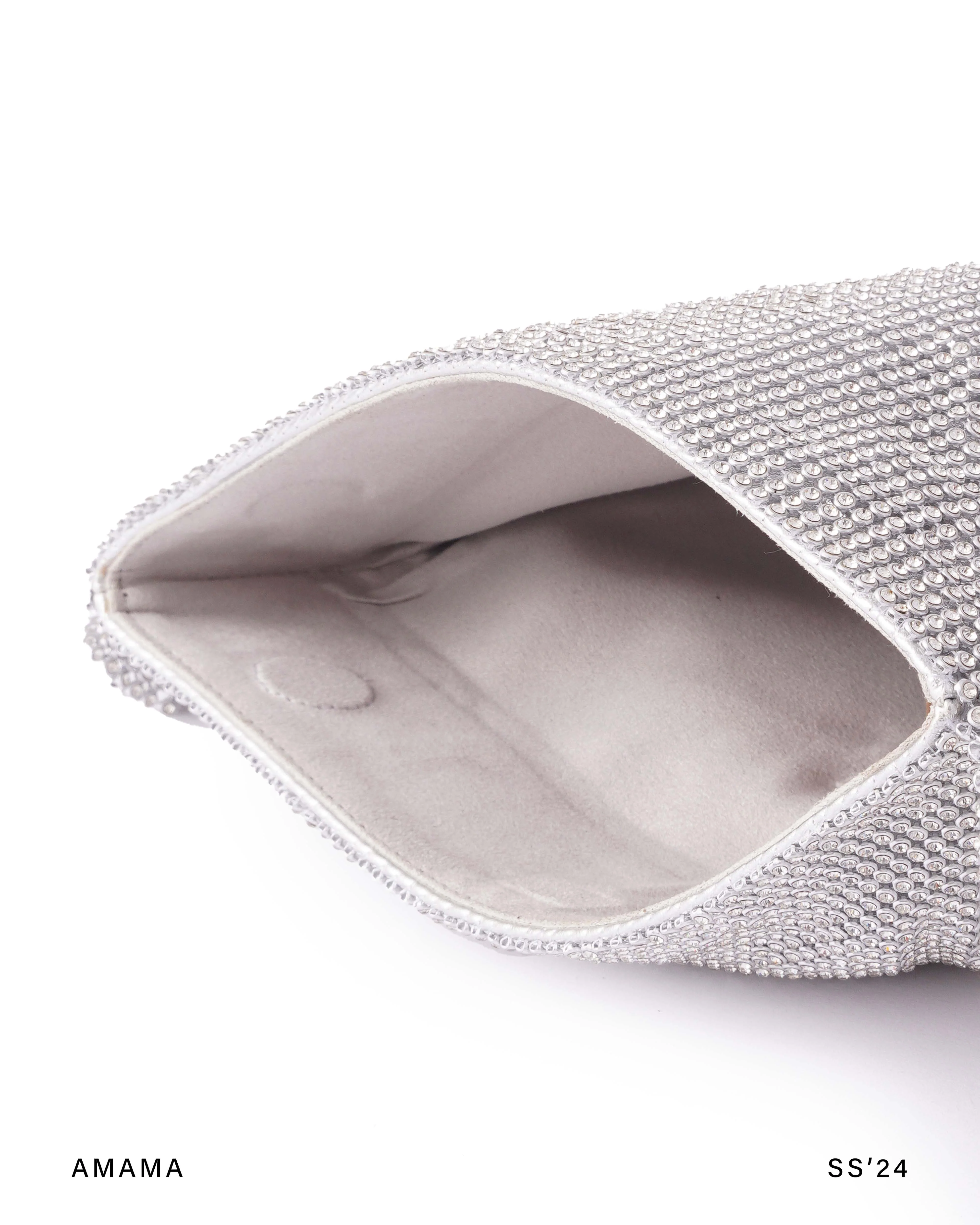 Pyrus Dewdrop Clutch In Sparkling White - Image 6