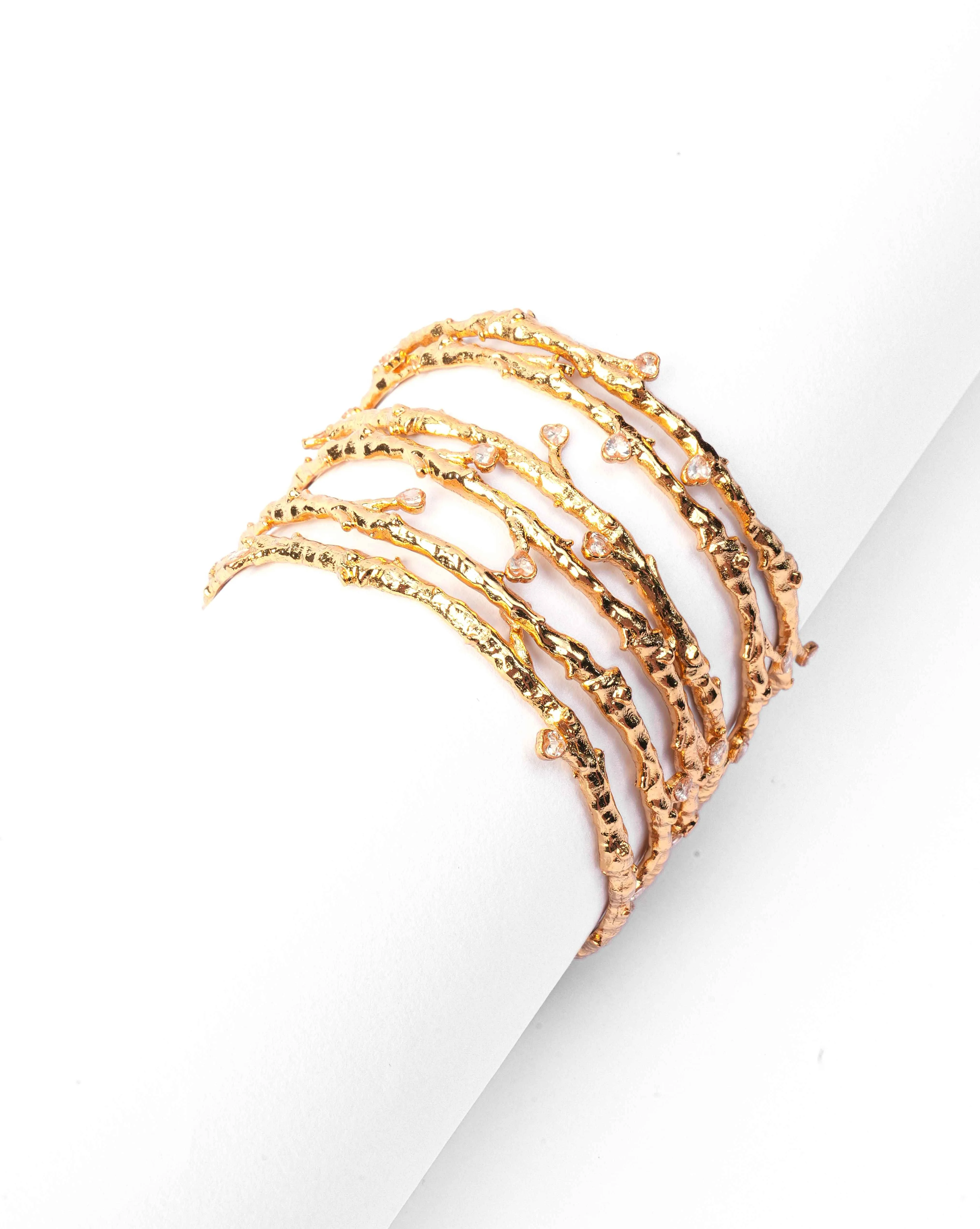 Vine Crest Bangles (Set Of 6) - Image 3